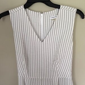 Calvin Klein Black and White V-Neck romper